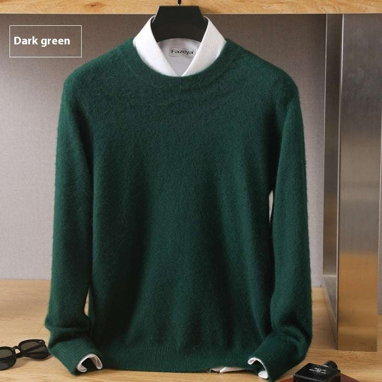 Thermal Head Cover Knit A Sweater in beige