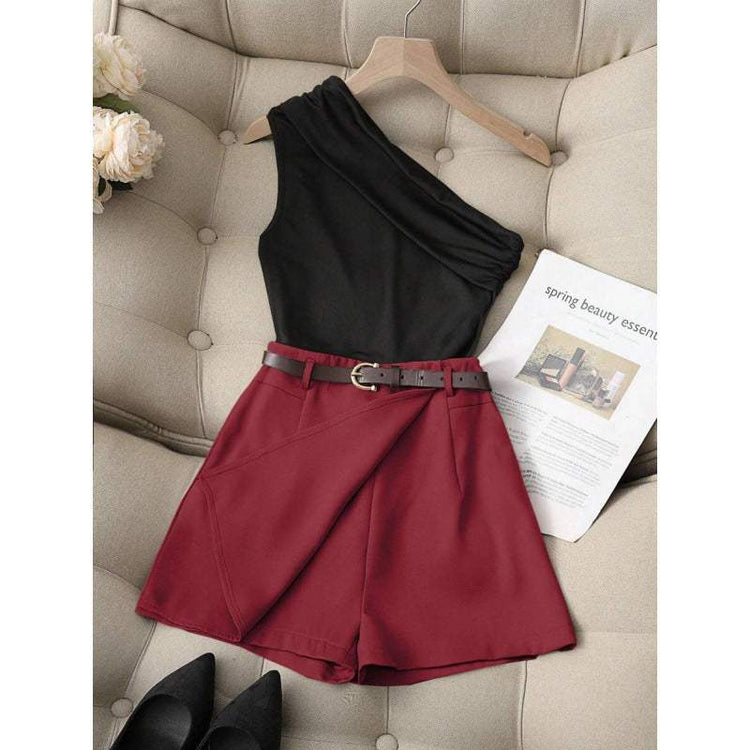 Modern Fashionable All-Match Commuter High Elastic Black Shorts for All Occasions