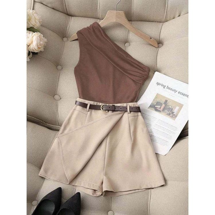 Fashionable All-Match Commuter High Elastic Black Shorts – Sleek Modern Design