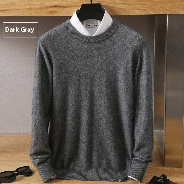 Soft autumn knit sweater with thermal head cover