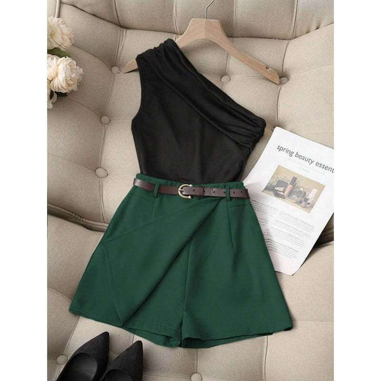 Fashionable All-Match Commuter High Elastic Black Shorts – Stylish & Flexible
