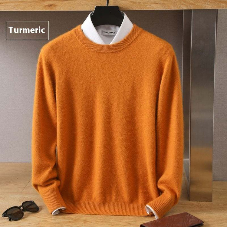 Thermal Head Cover Knit A Sweater in orange