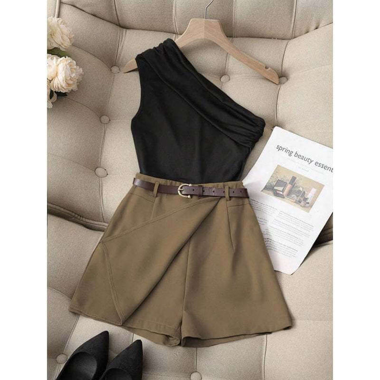 Fashionable All-Match Commuter High Elastic Black Shorts – Comfortable Daily Wear