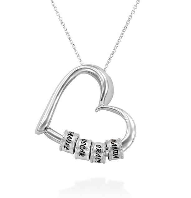 Personalized Heart Necklaces Women Jewelry Custom Name Necklaces & Pendants Mothers Day Gift - SnagBag