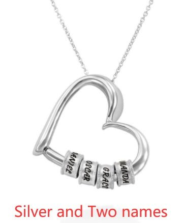 Personalized Heart Necklaces Women Jewelry Custom Name Necklaces & Pendants Mothers Day Gift - SnagBag