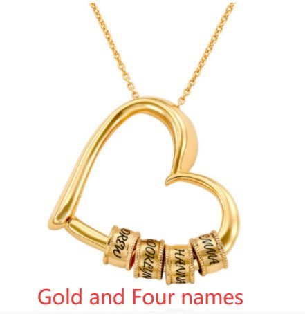 Personalized Heart Necklaces Women Jewelry Custom Name Necklaces & Pendants Mothers Day Gift - SnagBag