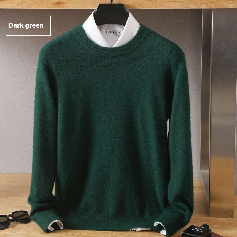 Thermal Head Cover Knit A Sweater in beige