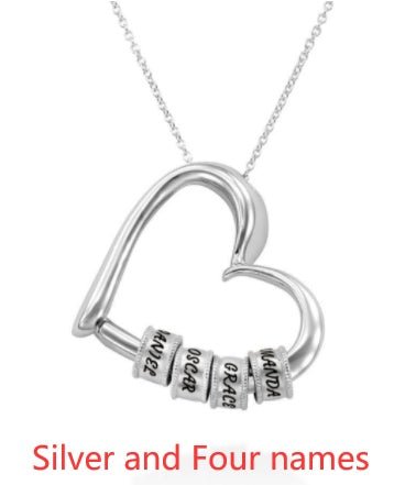 Personalized Heart Necklaces Women Jewelry Custom Name Necklaces & Pendants Mothers Day Gift - SnagBag
