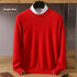 Casual autumn knit sweater with head cover