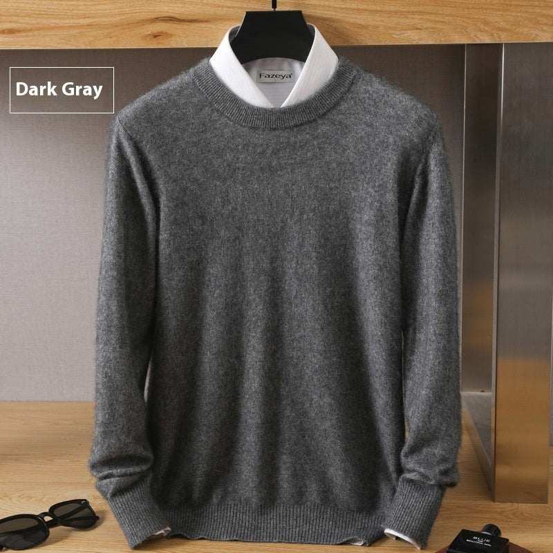 Soft autumn knit sweater with thermal head cover