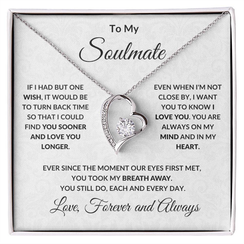Forever Love Necklace - Stainless Steel Gift For Soulmate - SnagBag