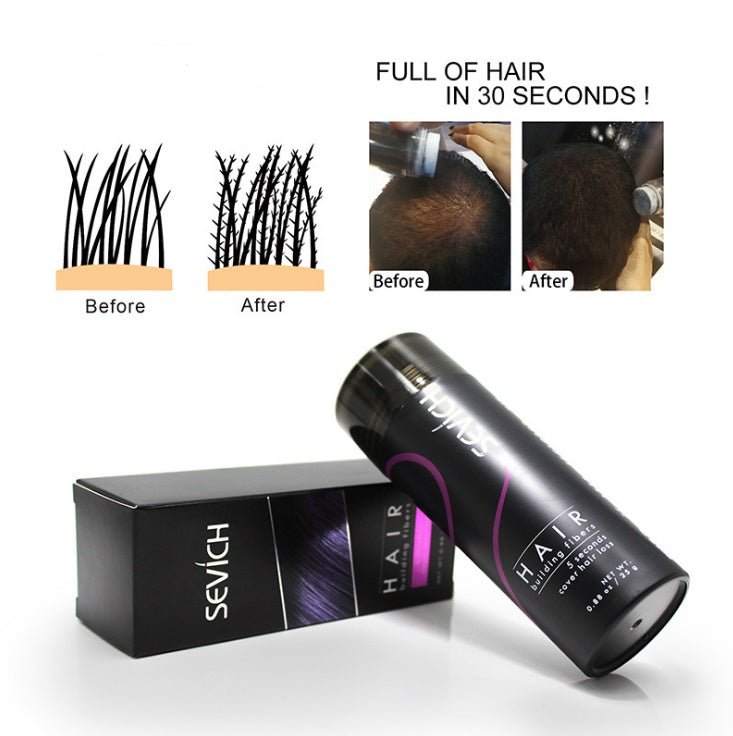 Keratin Hair Thickening Fibers Powder Concealer Refill for Thicker Growth - Anti Hair Loss - SnagBag
