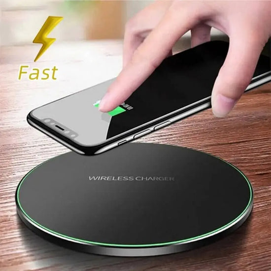 fast wireless charger for iphone and samsung qi charging pad