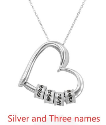 Personalized Heart Necklaces Women Jewelry Custom Name Necklaces & Pendants Mothers Day Gift - SnagBag