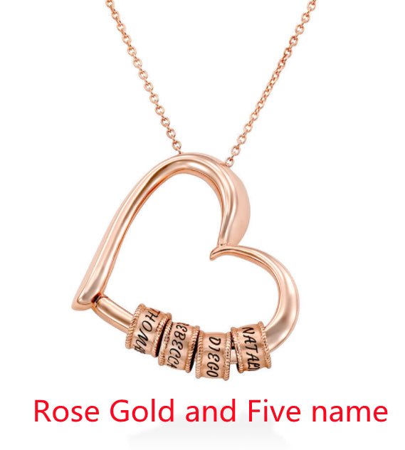 Personalized Heart Necklaces Women Jewelry Custom Name Necklaces & Pendants Mothers Day Gift - SnagBag