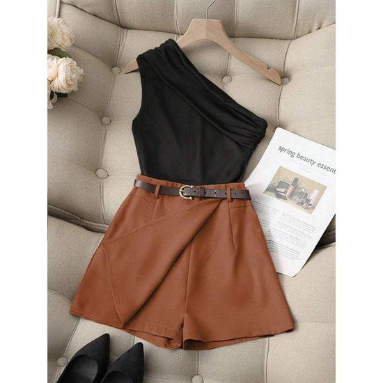 Fashionable All-Match Commuter High Elastic Black Shorts – Move in Style