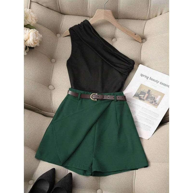 Fashionable All-Match Commuter High Elastic Black Shorts – Stylish & Flexible