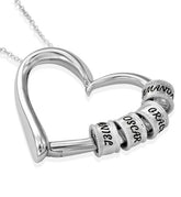 Personalized Heart Necklaces Women Jewelry Custom Name Necklaces & Pendants Mothers Day Gift - SnagBag