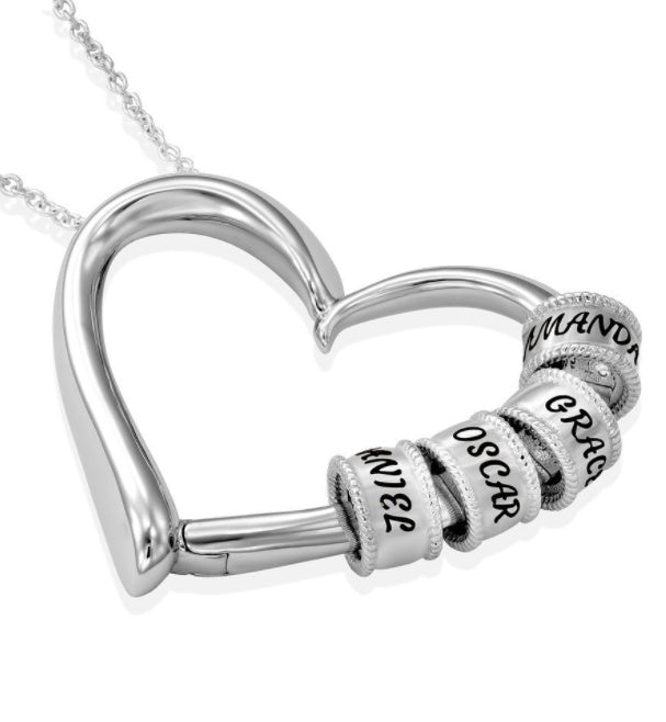 Personalized Heart Necklaces Women Jewelry Custom Name Necklaces & Pendants Mothers Day Gift - SnagBag
