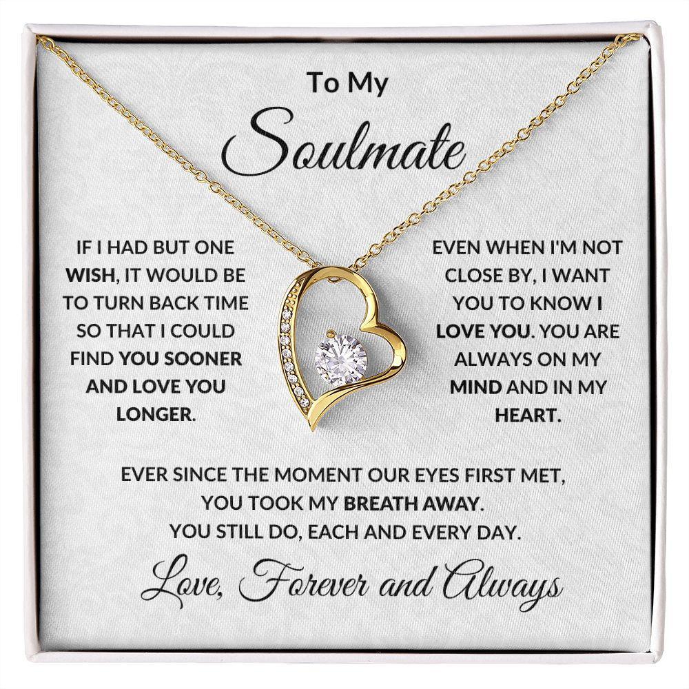 Forever Love Necklace - Stainless Steel Gift For Soulmate - SnagBag