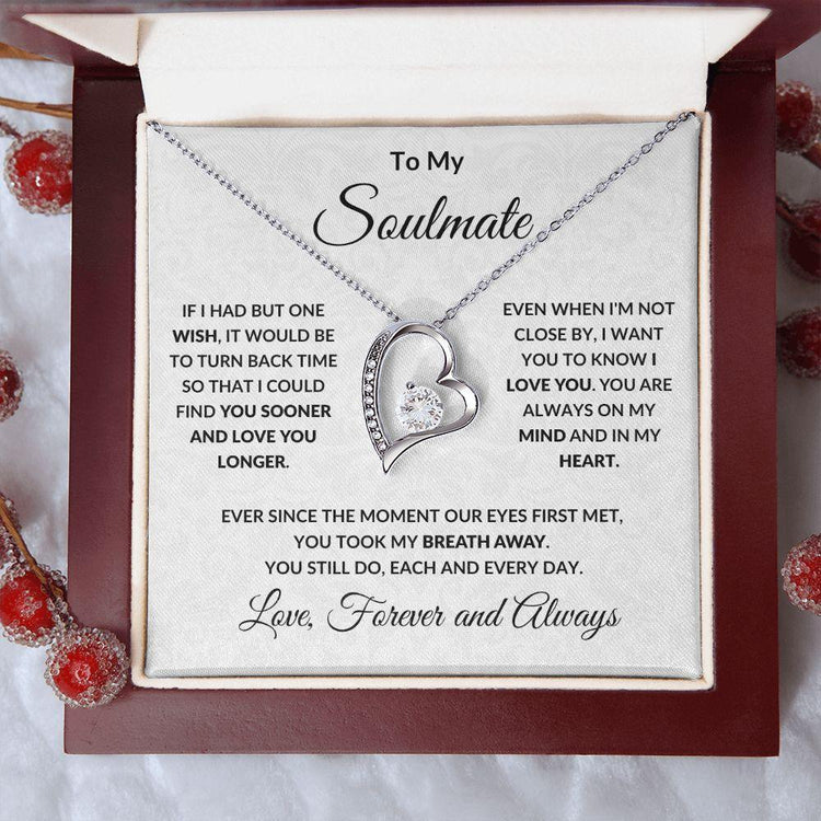 Forever Love Necklace - Stainless Steel Gift For Soulmate - SnagBag