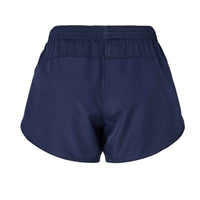 Womens Shorts - Back view of comfortable and versatile summer wear in navy blue.