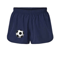 Womens Shorts with soccer ball design, perfect for summer sports and casual wear.