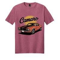 Awareness Pink Heather - DM108 - FRONT Camaro blend cotton tee