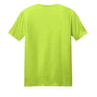 Back view of a bright green Chevelle SS Perfect Blend tee shirt, showcasing its soft fabric and casual fit.