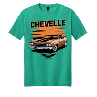Aqua Heather - DM108 - FRONT perfect blend tee shirt