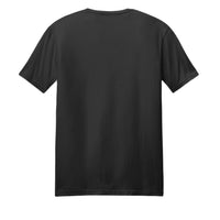 Back view of a black Corvette t-shirt, made from combed ring spun cotton and polyester.