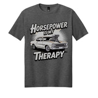 Heathered Charcoal - DM108 - FRONTperfect blend cotton poly tee