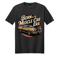 Black - DM108 - FRONT muscle car era t-shirt