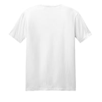 Back view of a white District DM108 blend cotton t-shirt, perfect for casual wear.