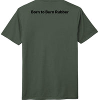 Heathered Forest Green - DM130 - BACK