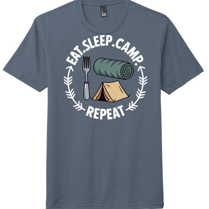 eat sleep repeat tri-blend t-shirt eat sleep repeat