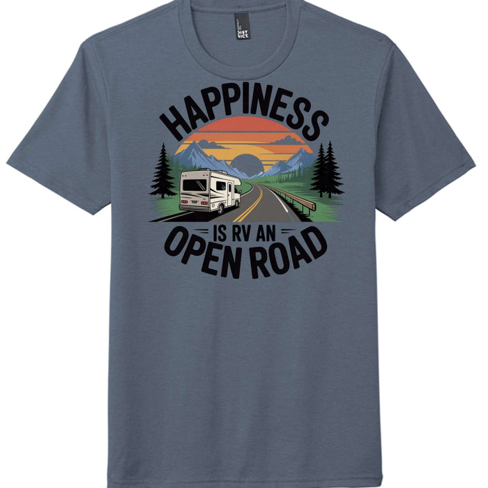 District Perfect Tri Tee Happiness open road