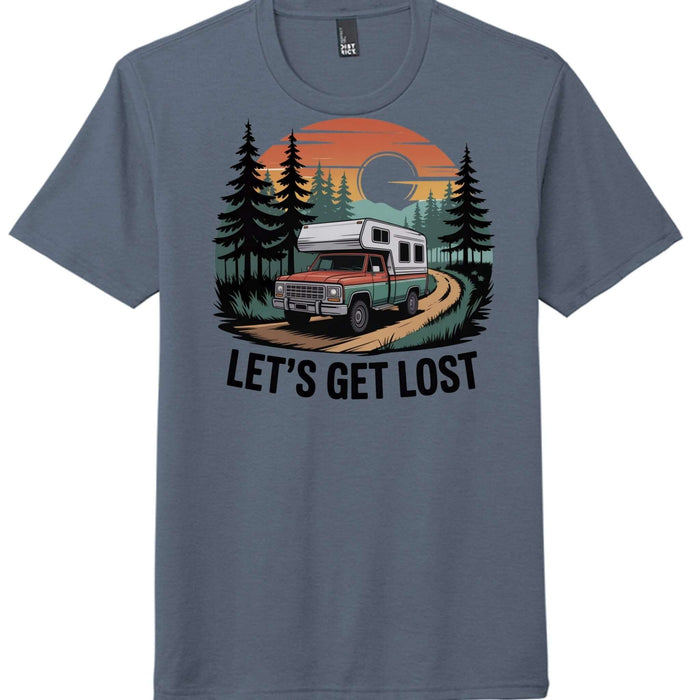 perfect tri tee for men lets get lost