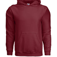 Born to Fish Hoodie in Garnet color, Gildan G185 Heavy Blend pullover with double-lined hood and pouch pocket.