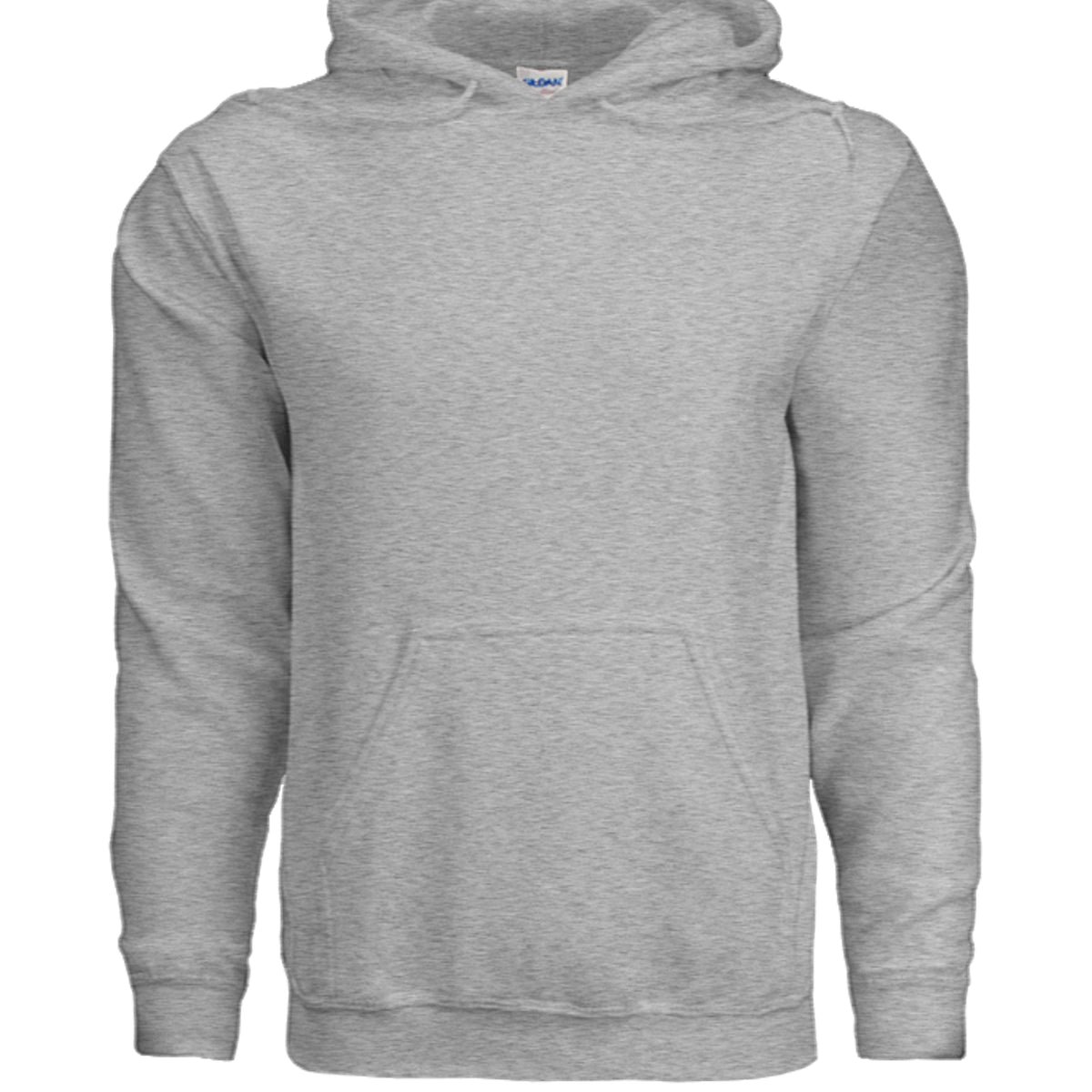 Born to Fish Hoodie in Sport Grey, a comfortable and stylish heavy blend sweatshirt with a classic fit and pouch pocket.