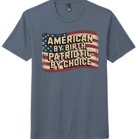 Navy Frost - DM130 - FRONT patriotic tri blend t-shirt