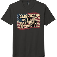 Black - DM130 - FRONT patriotic tri blend t-shirt