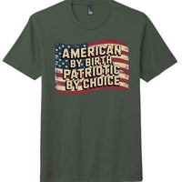 Heathered Forest Green - DM130 - FRONT patriotic tri blend t-shirt