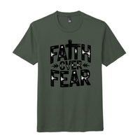 ndm:2228919faith over fear t-shirt for men and women
