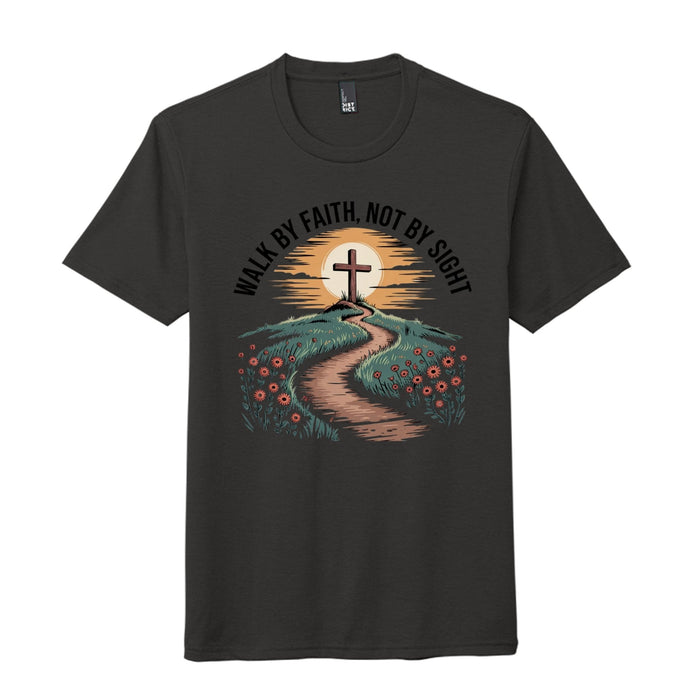 walk by faith t-shirt
