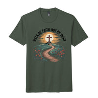 walk by faith t-shirt