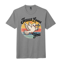 ndm:2235124jesus loves you t-shirt for outing