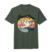 ndm:2235127jesus loves you t-shirt for outing