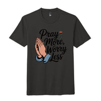 ndm:2235152pray more worry less t-shirt for gender