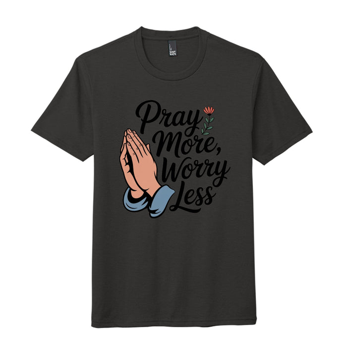 ndm:2235152pray more worry less t-shirt for gender